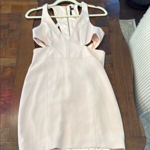 JAYGODFREY Cream/Pink Backless Dress Sz 4